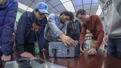 Fredonia students build a pc in the lab as part of the computer science major, computing science, computer sciences degree