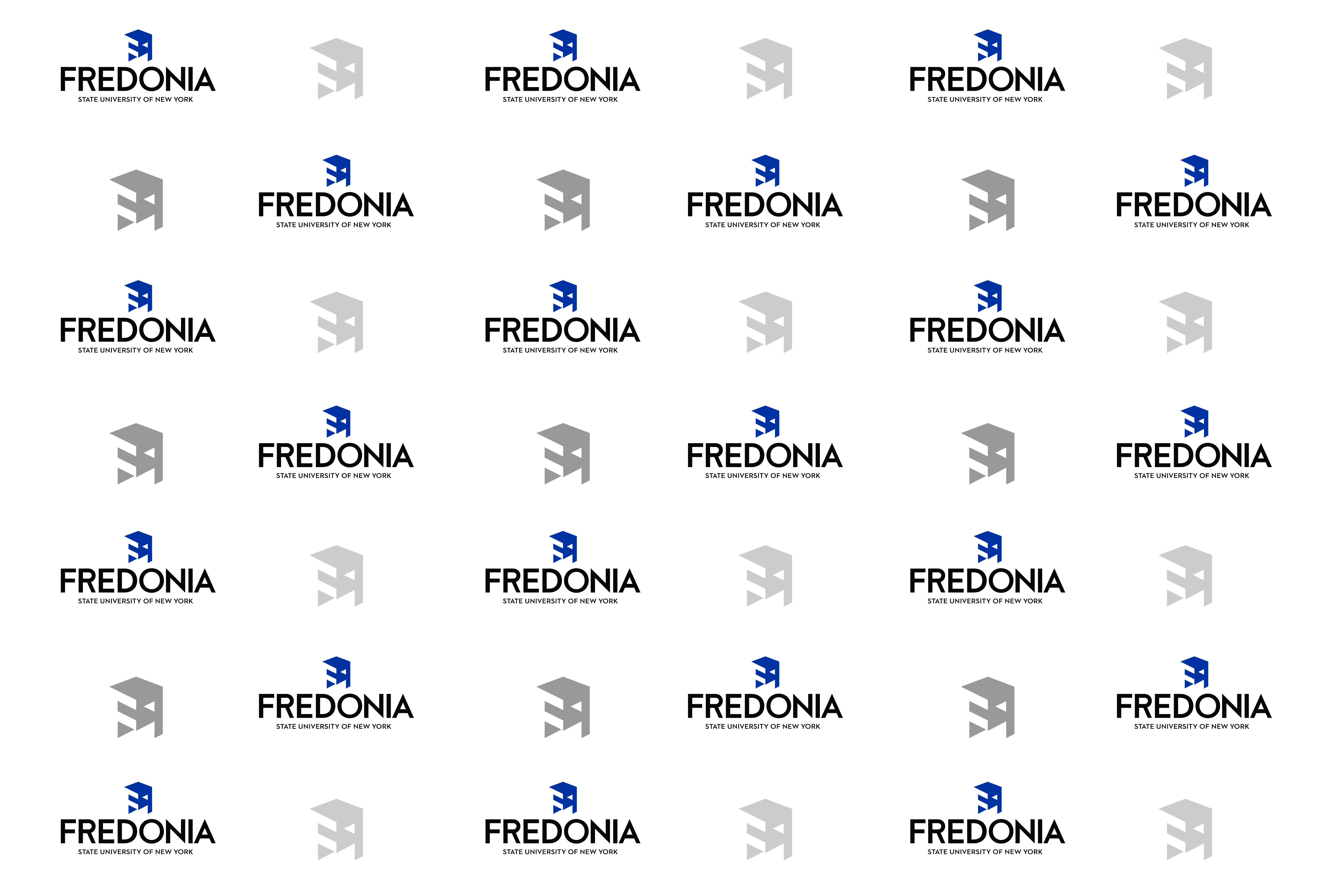 virtual background - Fredonia white